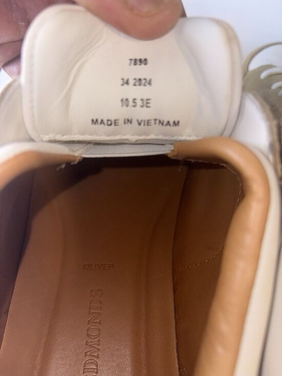 Allen Edmonds Oliver Bone Leather Mix Slip On Shoes SZ 10.5 EEE Worn Once main image 9
